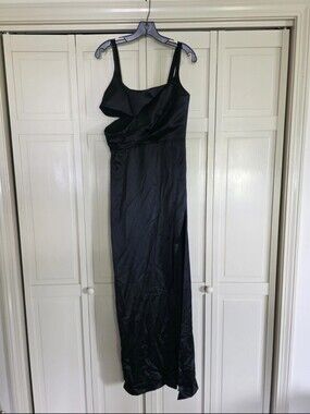 NWT Brandon Maxwell Cutout Draped Silk Columb Gown Size 8